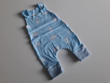 Strampler Elefanten Hellblau 3